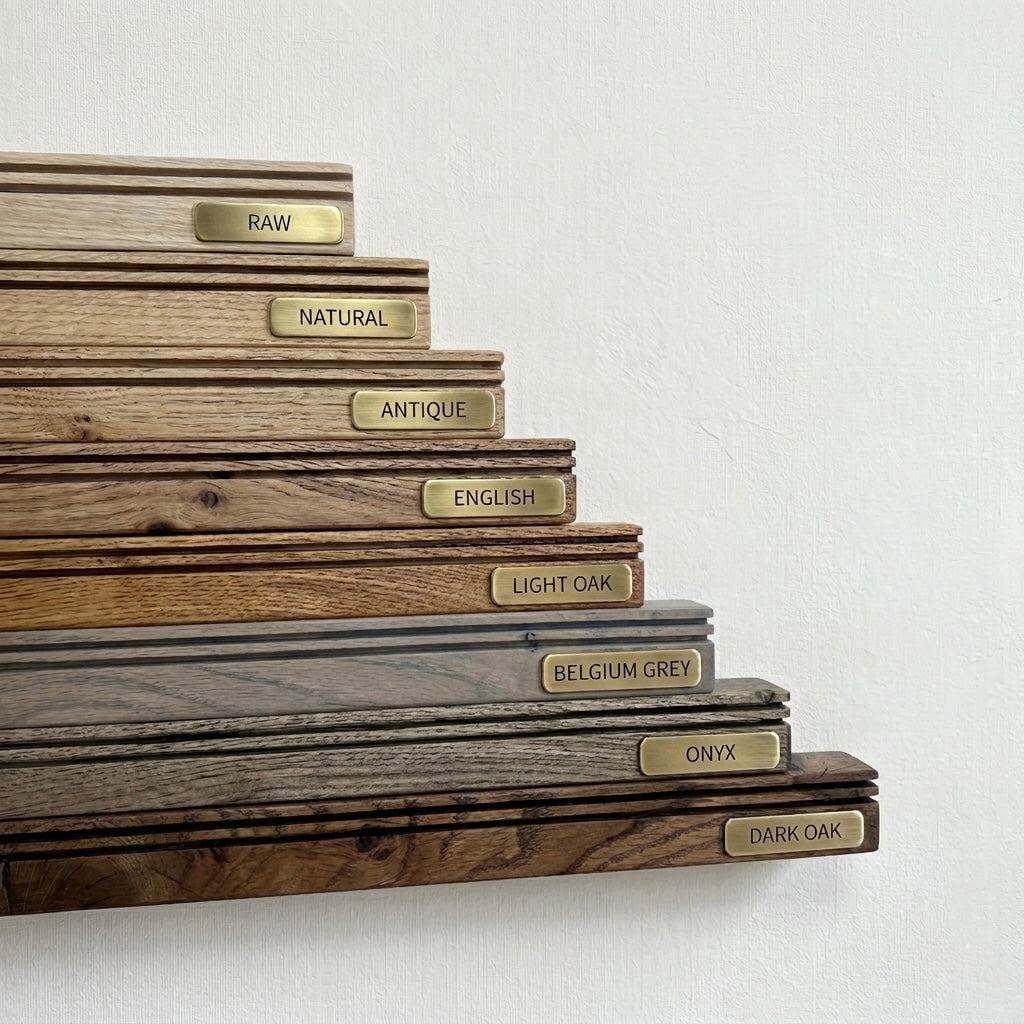 Solid Oak Slim Photo Rail | Handcrafted in the UK