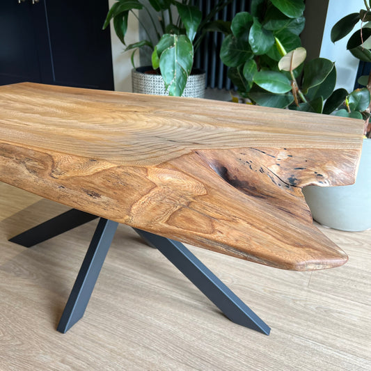 Limited Edition Live Edge Elm Coffee Table | Solid British Wood | Forest & Fable