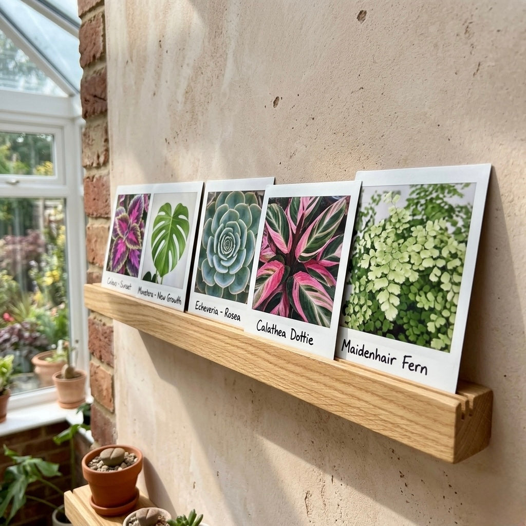 Solid Oak Slim Photo Rail | Handcrafted in the UK